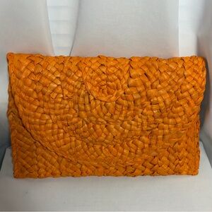 NWT  SHIRALEAH  Simonetta Clutch in Orange
